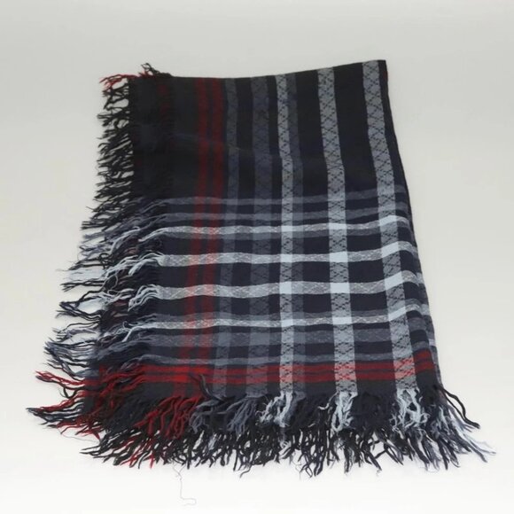 GUCCI Stole Wool Navy Auth SW820 - Picture 5 of 12